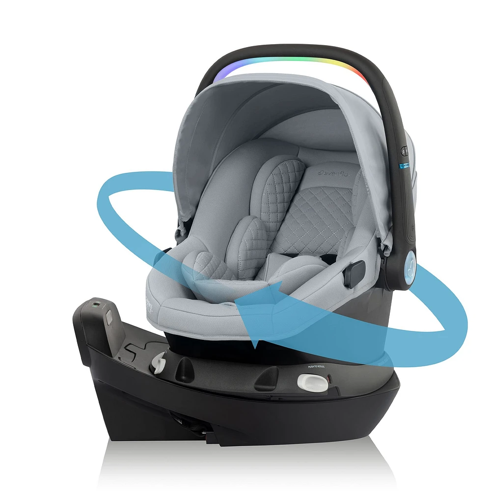 Revolve180 LiteMax NXT Rotational Car Seat with SensorySoothe - Quartz