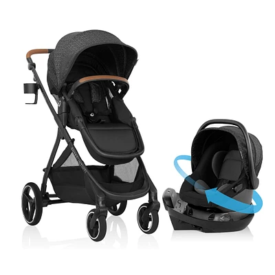 Shyft Intuiti Travel System with Revolve180 LiteMax NXT Car Seat - Black