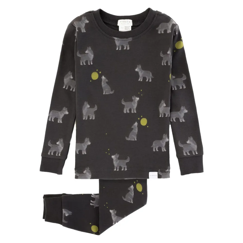 Wolf Pup Print Pyjama Set