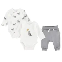 Wolf Pup Bodysuit Set 0-9m