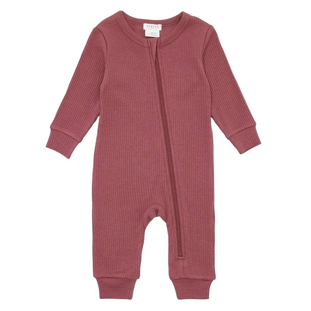 Merlot Modal Rib Sleeper 0-12m