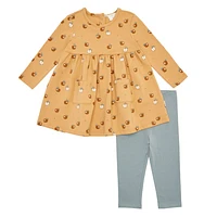 Golden Apples Jersey Dress 3-24m