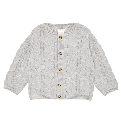 Cardigan Tricot Gris 3-24mois