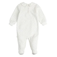 Golden Dots Velour Sleeper 0-9m