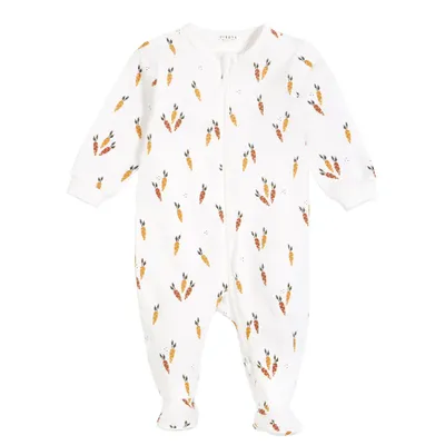 Carrots print Footed Sleeper