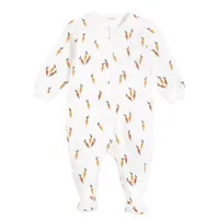 Carrots print Footed Sleeper