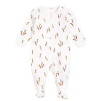 Carrots print Footed Sleeper