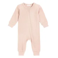 Pink Modal Rib Sleeper 0-12m