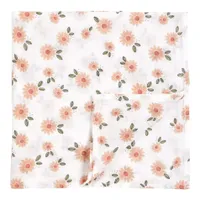 Daisy Print Muslin Swaddle