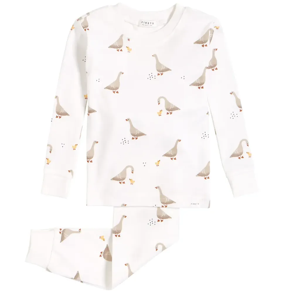 Mother Goose Print Pajamas Set 12-24m