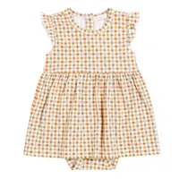 Gingham print on Dress 3-24m