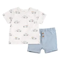 Pick Up Trucks Shorts Set 3-24m