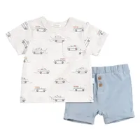 Pick Up Trucks Shorts Set 3-24m