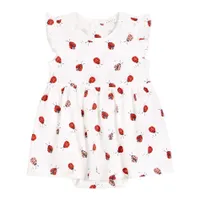 Lady Bugs Print Dress 3-24m