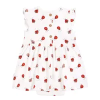 Lady Bugs Print Dress 3-24m