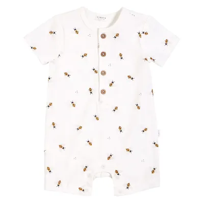 Bees Print Jersey Romper 3-24m