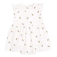 Bees print Dress 3-24m