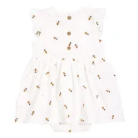 Bees print Dress 3-24m