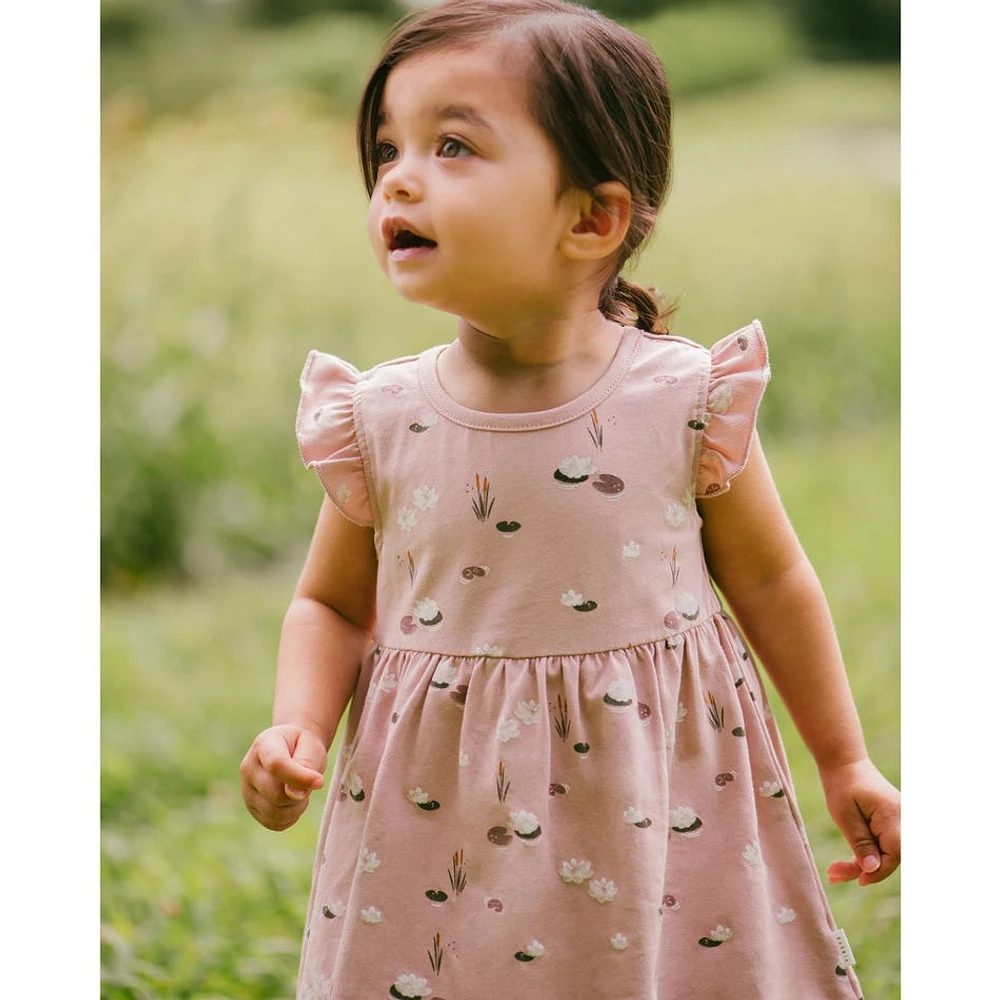 Lily Pad Print Dress 3-24m