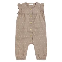 Dots Linen Playsuit 3-12ym