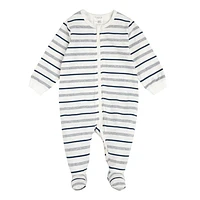 Hockey Striped Sleeper 0-12m