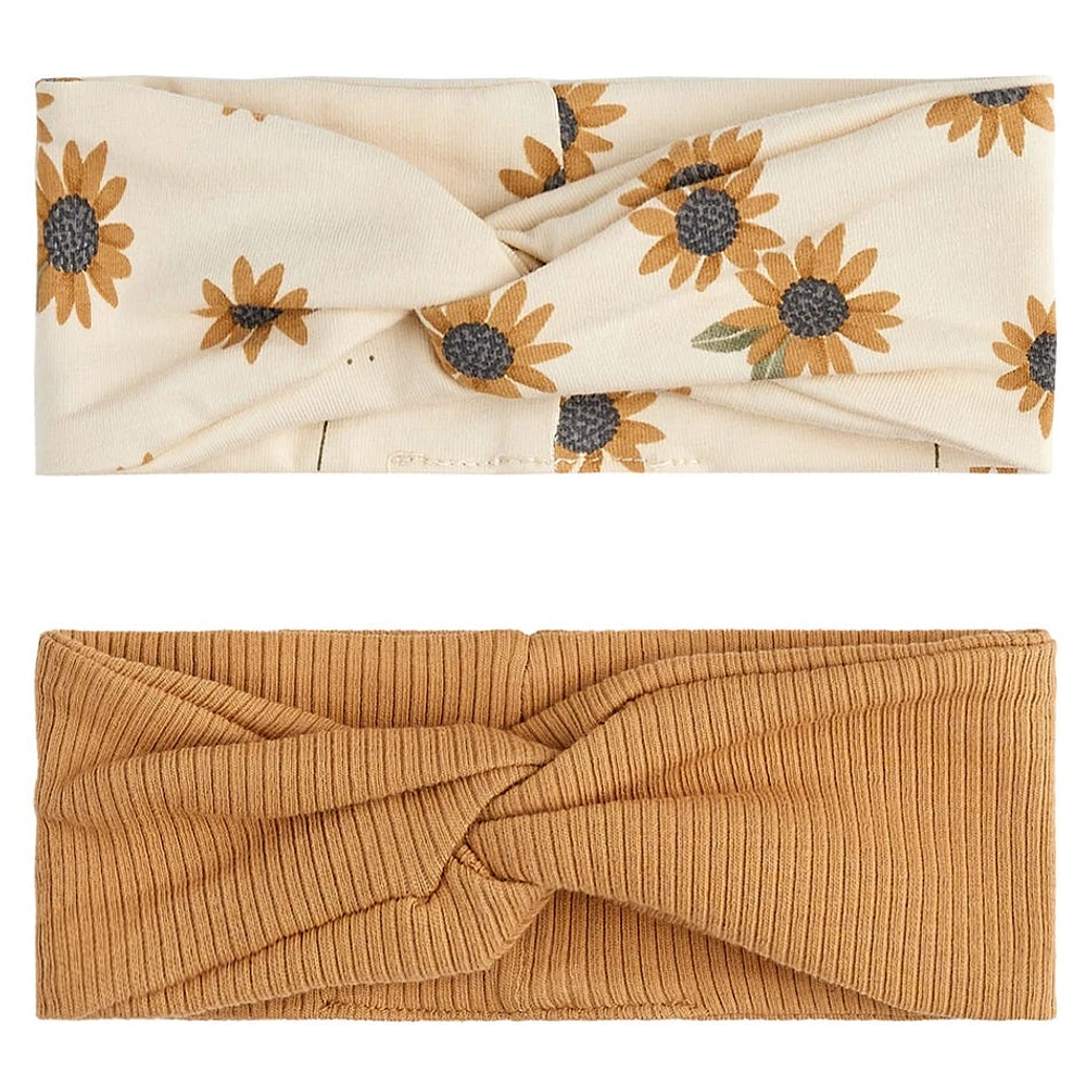 Tan and Sunflowers Headband