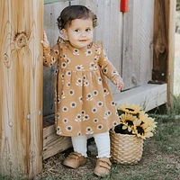 Sunflower Print Dress Set 3-24m