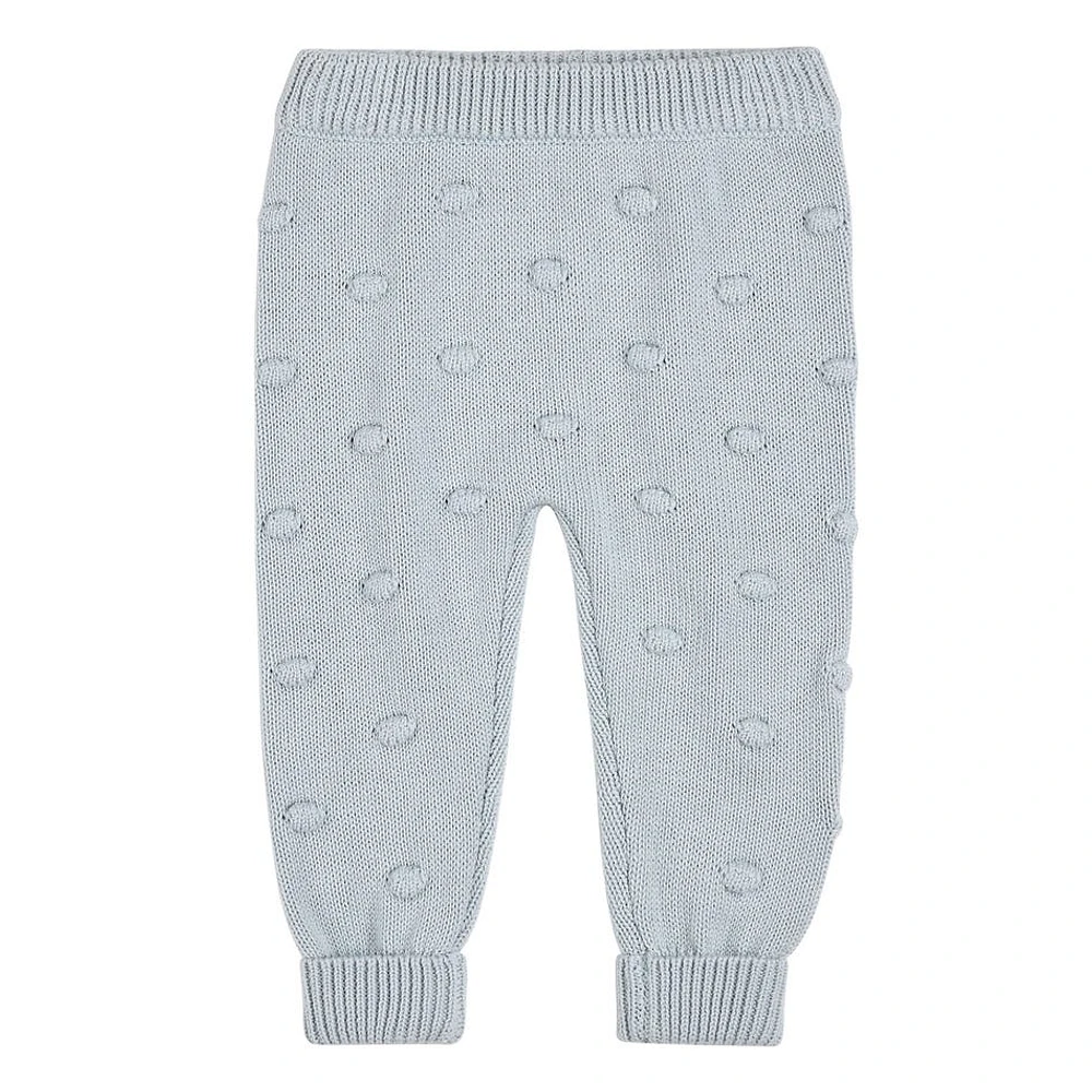 Pearl Blue Knit Leggings 3-24m