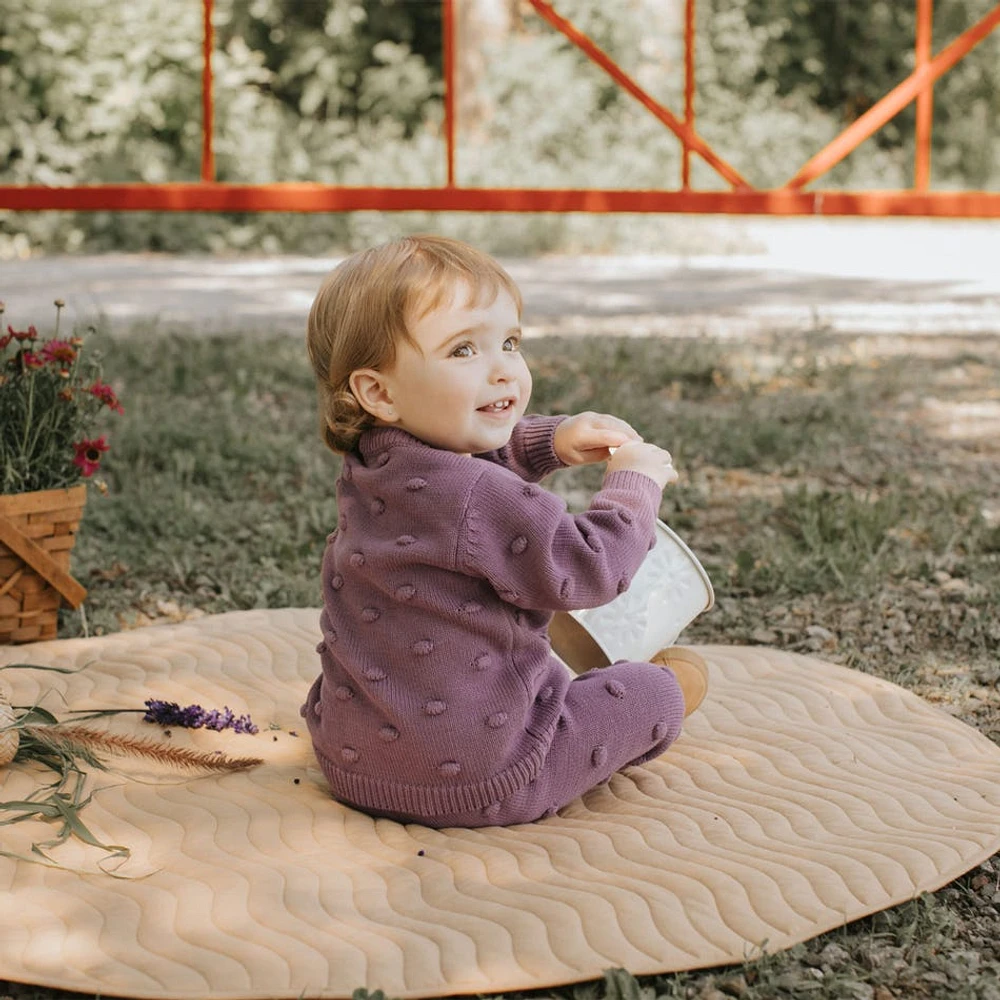 Plum Sweater Knit Leggings