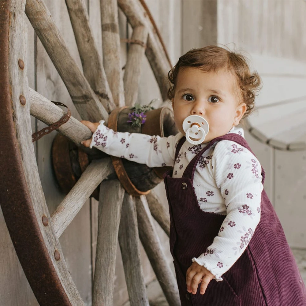 Plum Corduroy Overall Dress