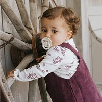 Plum Corduroy Overall Dress