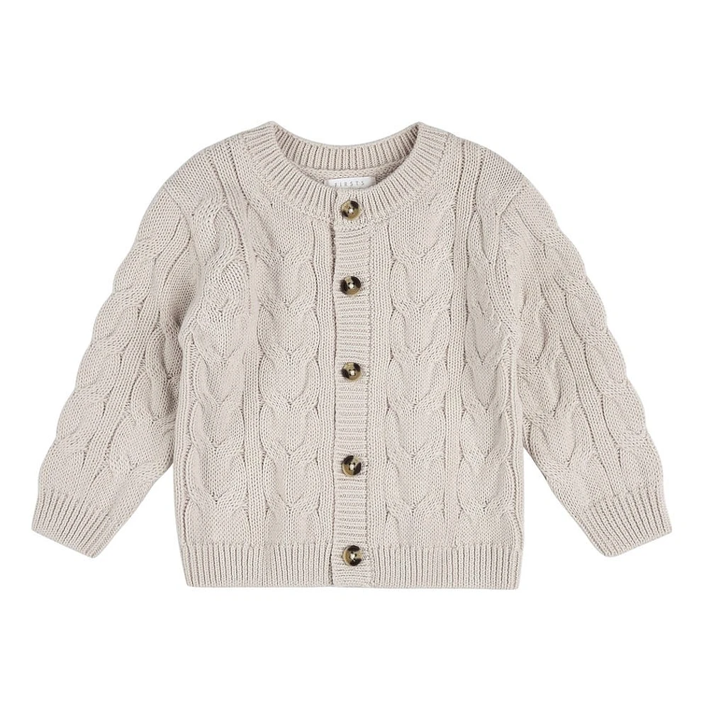 Creme Sweater Knit Cardigan