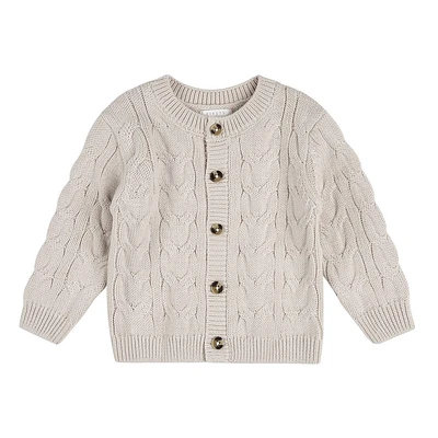 Creme Sweater Knit Cardigan