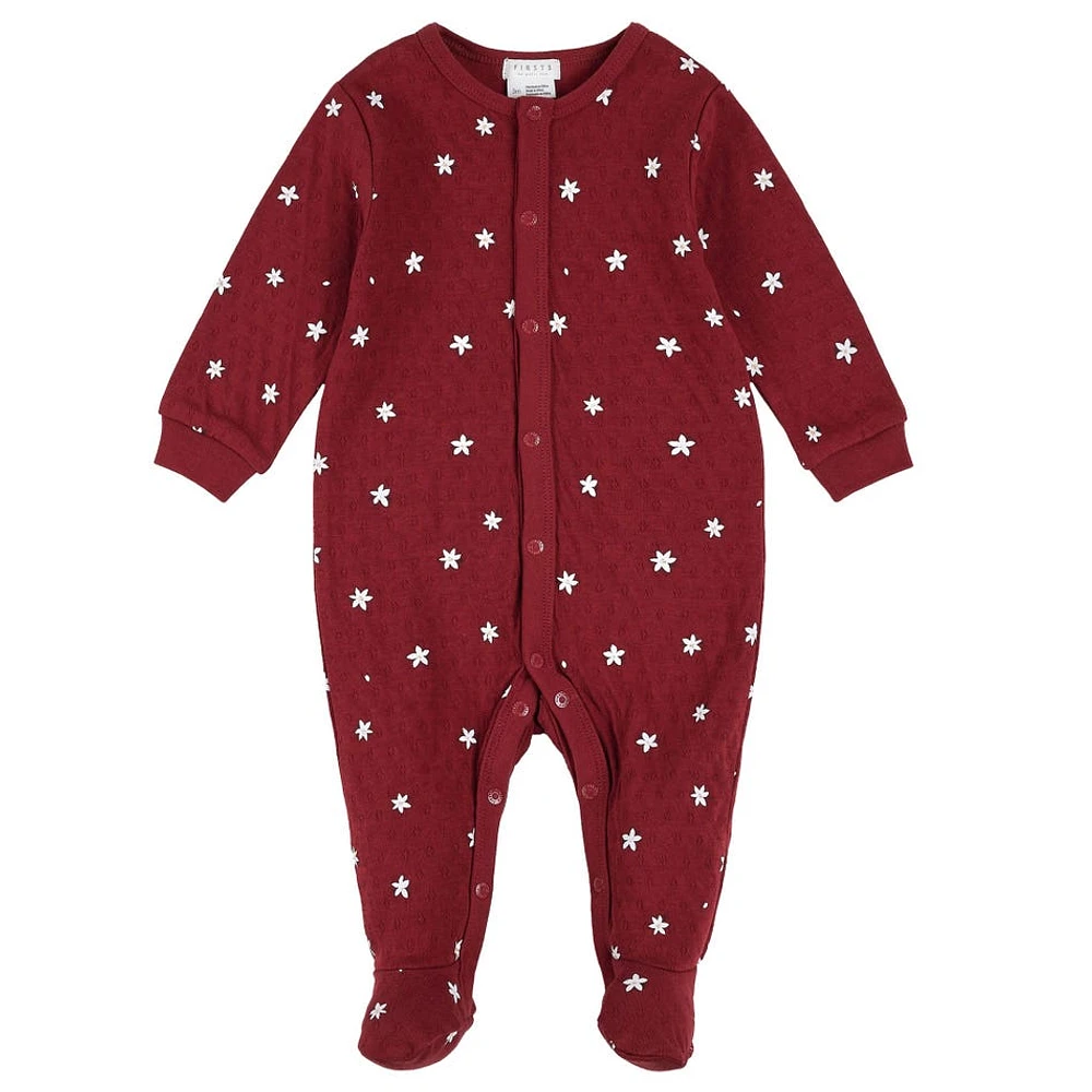 Pyjama Poinsettia 0-12mois