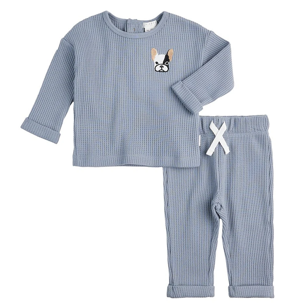 Ensemble Pantalon Gaufré Bouledogue 12-24mois