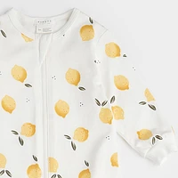 Lemon Print Sleeper 0-12m