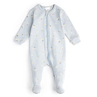 Daisy Print Ribbed Sleeper