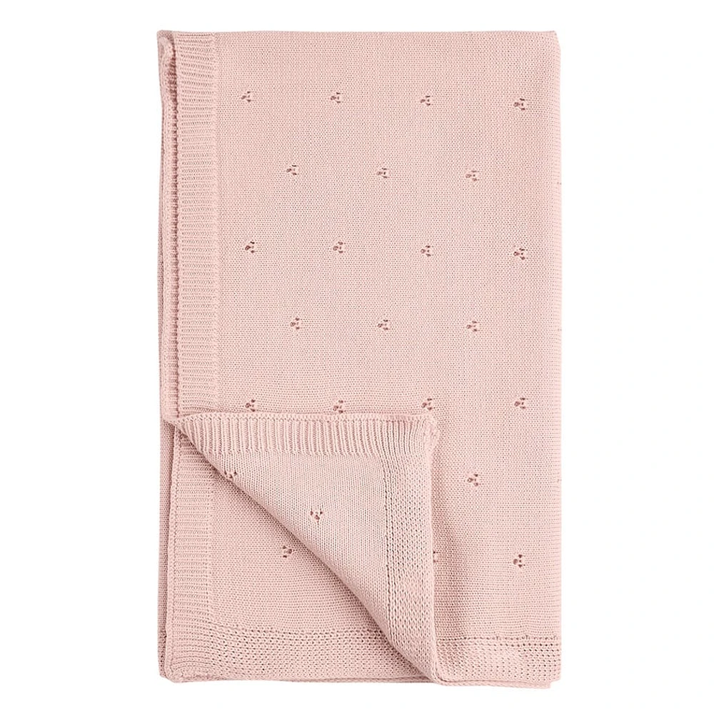 Couverture Pointelle Rose