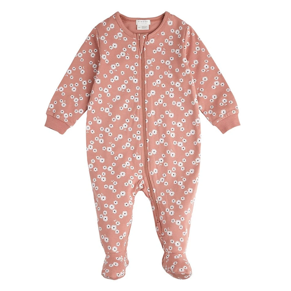Pyjama Fleurs Fraises 0-9mois