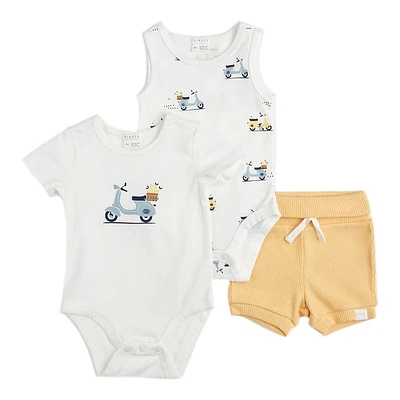 Motorino 3 Pieces Short Set 6-24m