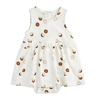 Coconut Print Dress 3-24m