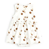 Coconut Print Dress 3-24m