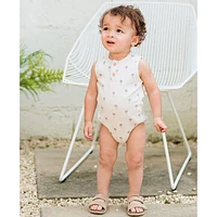 Palm Tree Ribbed Romper 3-24m