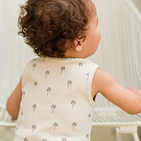 Palm Tree Ribbed Romper 3-24m