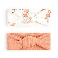 Flamingo 2 Pieces Headbands 0-12m