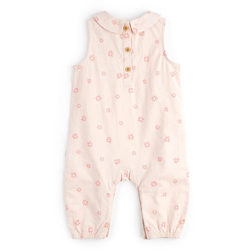 Flowers Linen Jumpsuit 3-24m