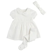 Eyelet Dress Set 3-24m