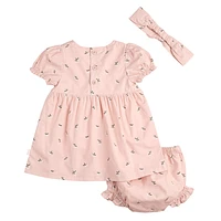 Poplin with Lurex Dress 3-24m