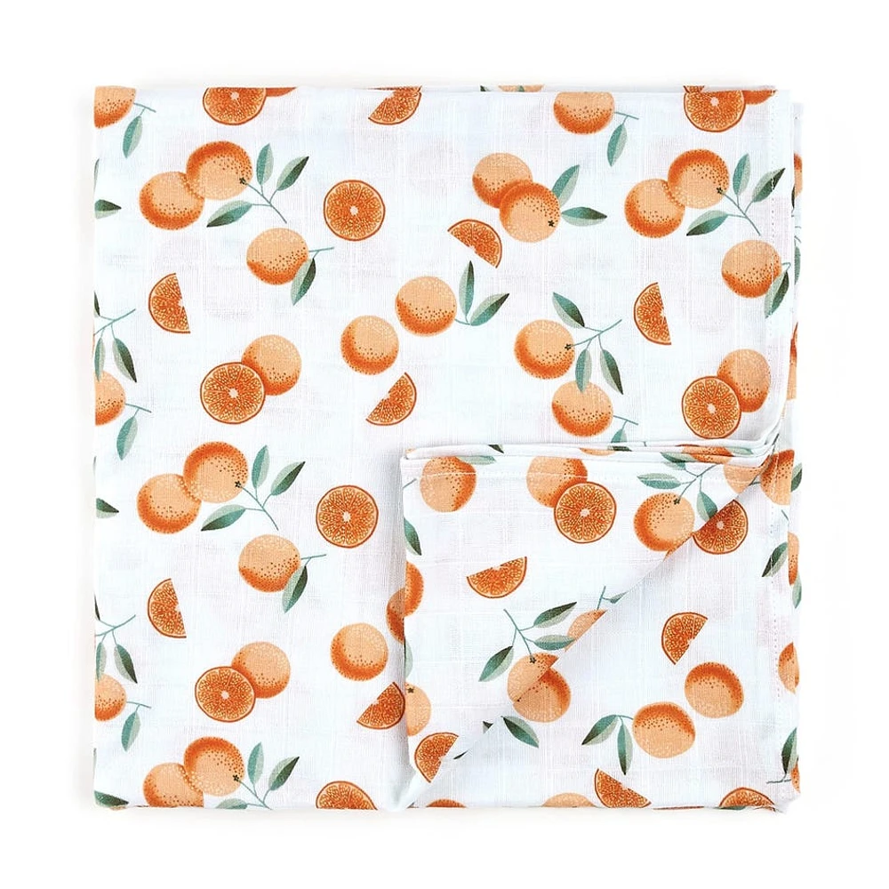 Oranges Muslin Swaddle