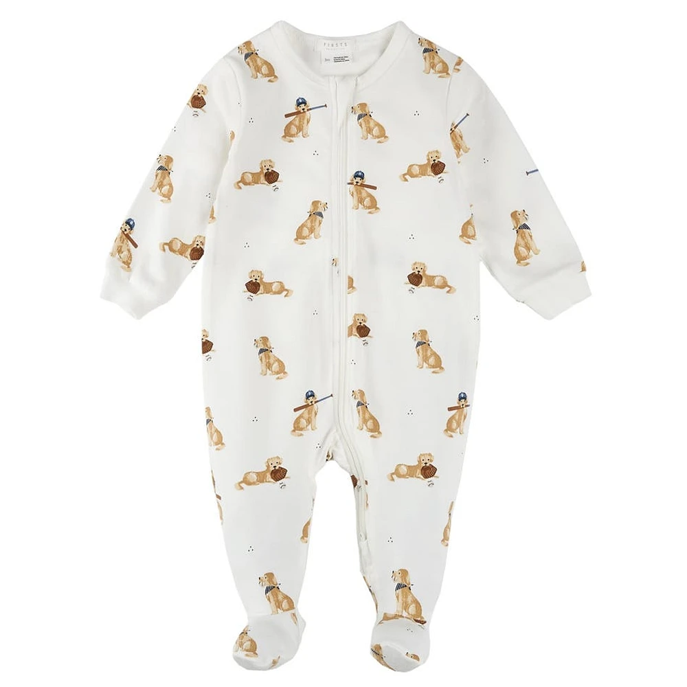 Baseball Dogs Sleeper 0-12m